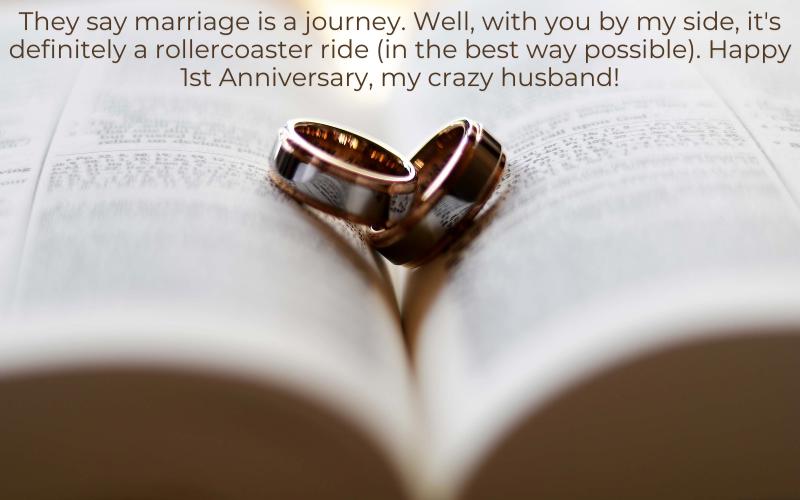 1st wedding anniversary wishes for husband